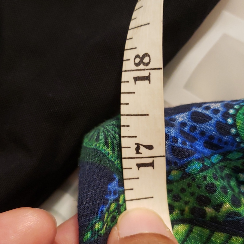 RACHEL ZOE Floral Green and Blue Matching Skirt Set L - Picture 13 of 14